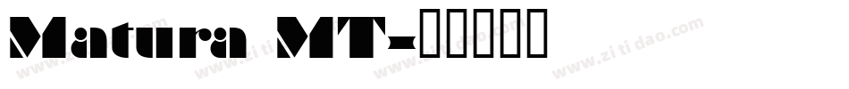 Matura MT字体转换